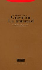 CICERON LA AMISTAD, de Marco Tulio Cicerón | portada del libro