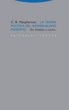 TEORIA POLITICA DEL INDIVIDUALISMO POSESIVO,LA, de C.B. MACPHERSON | portada del libro