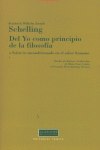 DEL YO COMO PRINCIPIO DE LA FILOSOFIA, de Schelling | portada del libro