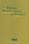 HISTORIA NATURAL DE LA RELIGION, de HUME | portada del libro