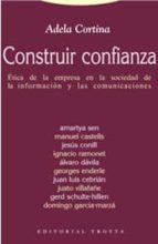 CONSTRUIR CONFIANZA, de Adela Cortina | portada del libro