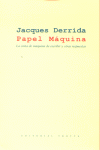 PAPEL MAQUINA, de Derrida | portada del libro