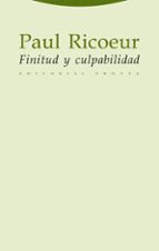 FINITUD Y CULPABILIDAD, de Paul Ricoeur | portada del libro