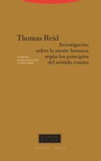 INVE.SOBRE LA MENTE HUMANA SEGUN PRINCIPIOS SENTIDO COMUN, de Thomas Reid | portada del libro