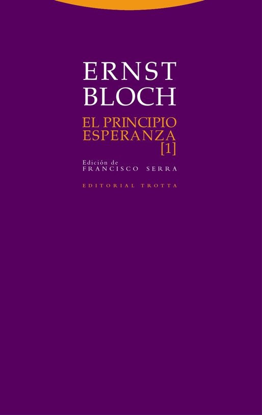 PRINCIPIO ESPERANZA I,EL, de Bloch | portada del libro