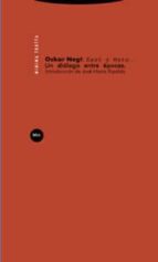 KANT Y MARX UN DIALOGO ENTRE EPOCAS, de Oskar Negt | portada del libro