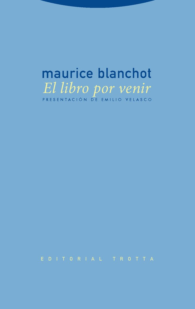 LIBRO POR VENIR,EL, de Blanchot | portada del libro