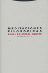 MEDITACIONES FILOSOFICAS, de CRISTOBAL MONTES | portada del libro