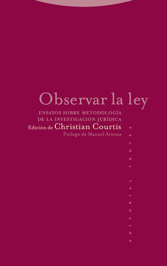 OBSERVAR LA LEY, de COURTIS | portada del libro