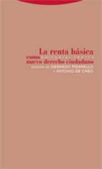 RENTA BASICA COMO NUEVO DERECHO CIUDADAN, de Gerardo Pisarello | portada del libro