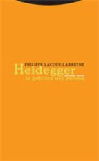 HEIDEGGER LA POLITICA DEL POEMA, de Philippe Lacoue-Labarthe | portada del libro