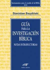 Guía para la investigación bíblica, de Bazylinski, Stanislaw | portada del libro