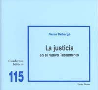 La justicia en el Nuevo Testamento, de Debergé, Pierre | portada del libro