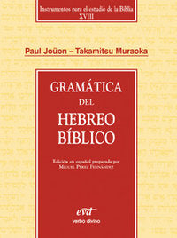 Gramática del hebreo bíblico, de Joüon, Paul | portada del libro