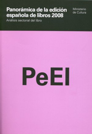 Panorámica de la edición española de libros 2008. Análisis sectorial del libro | portada del libro