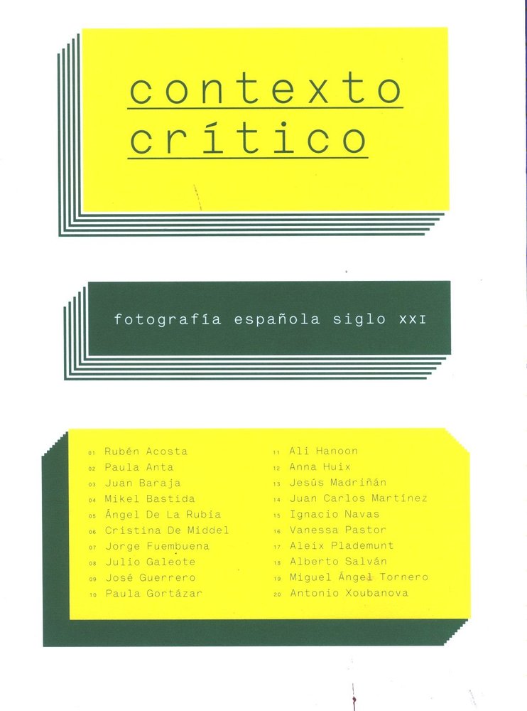 Contexto crítico. Fotografía española siglo XXI, de AA.VV. | portada del libro