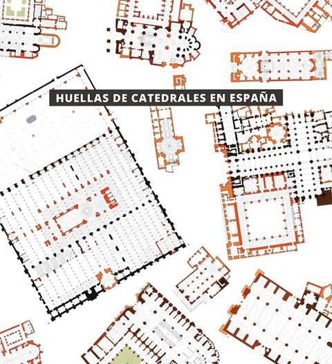 HUELLAS DE CATEDRALES EN ESPAÑA, de ORTEGA VIDAL | portada del libro