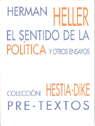 SENTIDO DE LA POLITICA HPT-6    *, de Heller | portada del libro