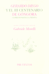 GERARDO DIEGO Y EL III CENTENARIO, de Morelli | portada del libro