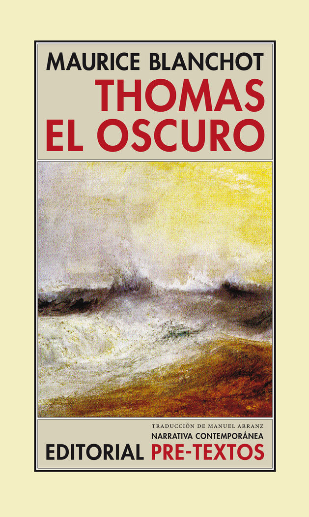 THOMAS EL OSCURO NCO-12    *, de BLANCHOT | portada del libro