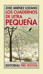 CUADERNOS DE LETRA PEQUEÑA NCO-27, de José Jiménez Lozano | portada del libro
