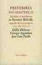 PREFERIRIA NO HACERLO  PT-425, de Gilles Deleuze | portada del libro
