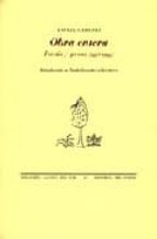 OBRA ENTERA POESIA Y PROSA 1958-1995 PT-874   *, de Rafael Cadenas | portada del libro