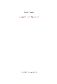 ALGO DE NADIE PT-949, de DARIO | portada del libro