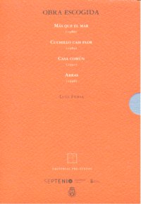 OBRA ESCOGIDA LUIS FERIA 4VOLS., de Feria | portada del libro