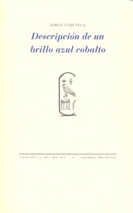 DESCRIPCION DE UN BRILLO AZUL COBALTO PT-956, de Esquinca | portada del libro