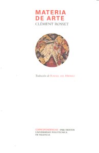 MATERIA DE ARTE, de Rosset | portada del libro