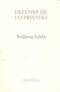DEFENSA DE LO PRIVADO PT-1008, de Sofsky | portada del libro