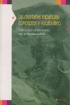MONTA･AS ESPA･OLAS,LAS CONCEPTO Y VOCABULARIO, de AA.VV. | portada del libro