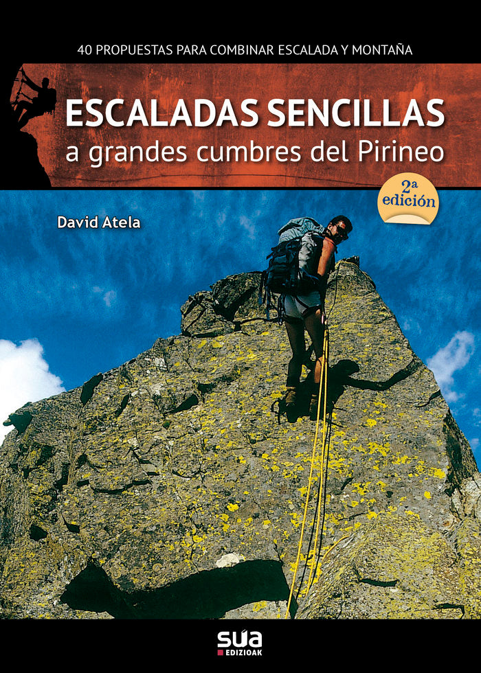 Escaladas sencillas a grandes cumbres del Pirineo, de Atela, David | portada del libro