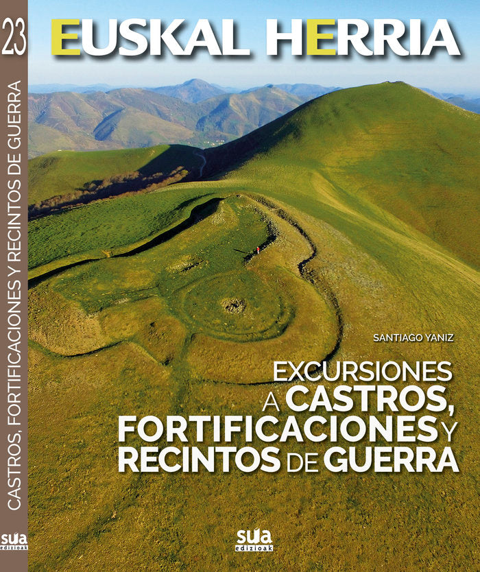 Excursiones a castros, fortificaciones y recintos de guerra, de Yaniz Aramendia, Santiago | portada del libro