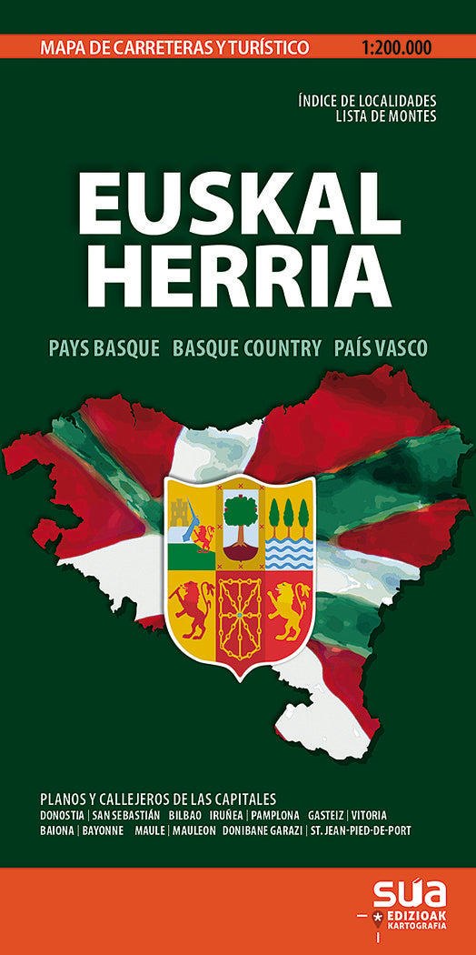 Mapa carreteras Euskal Herria, de Txinpartetan S.L | portada del libro