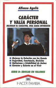 Carácter y val¡a personal, de AGUILO PASTRANA | portada del libro