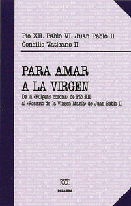 Para amar a la Virgen, de Pío XII | portada del libro