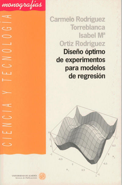 Diseño óptimo de experimentos para modelos de regresión, de Rodríguez Torreblanca | portada del libro