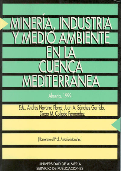 Minería, industria y medio ambiente en la cuenca mediterránea, de Sánchez Garrido | portada del libro