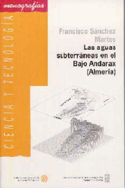 Las aguas subterráneas en el Bajo Andarax (Almería), de Sánchez Martos | portada del libro