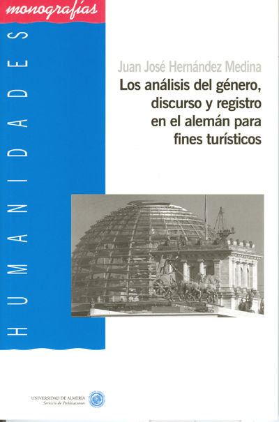 Los análisis del género, discurso y registro en el alemán para fines turísticos, de Hernández Medina | portada del libro