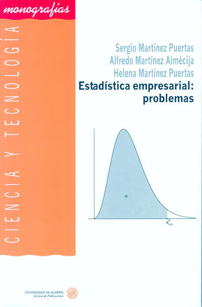 Estadística empresarial: problemas, de Martínez Puertas, Sergio | portada del libro