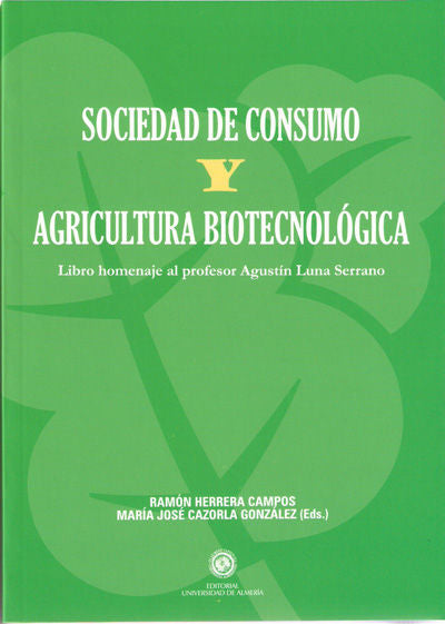 Sociedad de consumo y agricultura biotecnológica., de Herrera Campos | portada del libro