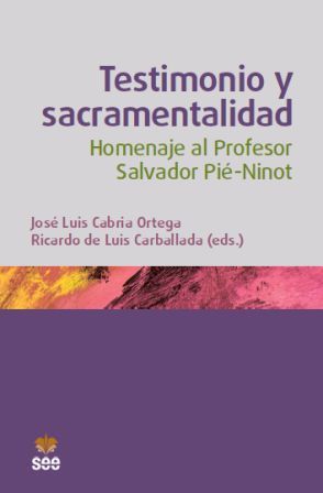 Testimonio y sacramentalidad | portada del libro