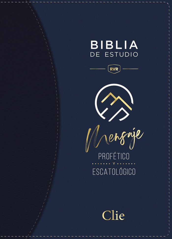 BIBLIA ESTUDIO MENSAJE PROFETICO ESCATOLOGICO AZUL CON INDI, de De Rus, Jose Mª | portada del libro