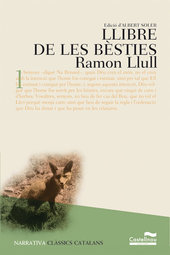 Llibre de les bèsties, de Llull, Ramon | portada del libro