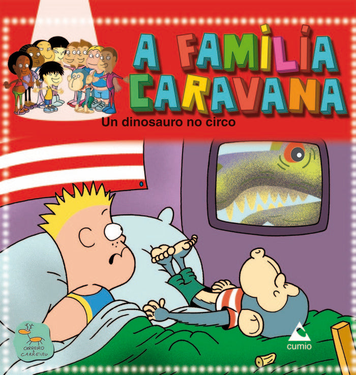 Un dinosauro no circo, de CARREIRO, PEPE | portada del libro