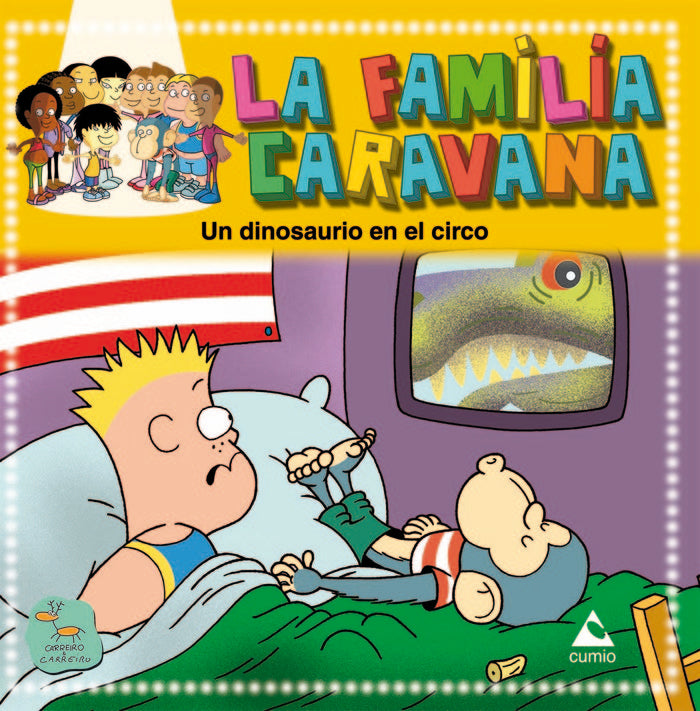 Un dinosaurio en el circo, de CARREIRO, PEPE | portada del libro