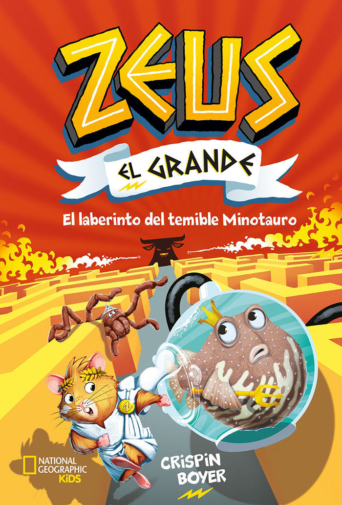 Zeus el grande 2. El laberinto del temible minotauro, de Boyer Crispin | portada del libro